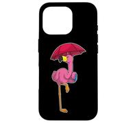 Flamingo Il pleut Parapluie Coque pour iPhone 16 Pro