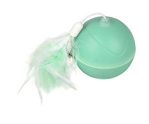 Flamingo JCHAT LED Balle Magic MECHTA 2 in 1+USB+Plumes Vert 7CM