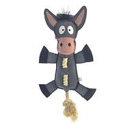 Flamingo - Jouet ÂNE Gris avec Corde 40 cm pour Chien