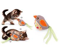 FLAMINGO Jouet Chat - Jade Oiseau - Plusieurs Couleurs - 20,5 x 7 x 3,5 cm