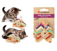 FLAMINGO Jouet Chat - Klora Turbot - Plusieurs Couleurs - 20 x 9,5 x 3 cm