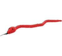 Flamingo Jouet Chien - Flocco Serpent & Corde Tressée Rouge - 70×5×3,8 cm - Coton - avec pouic-pouic - Soin Dentaire