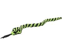 Flamingo Jouet Chien - Flocco Serpent & Corde Tressée Vert - 70×5×3,8 cm - Coton - avec pouic-pouic - Soin Dentaire