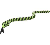 Flamingo Jouet Chien - Flocco Serpent & Corde Tressée Vert Kaki - 95×6×4 cm - Coton - avec pouic-pouic - Soin Dentaire
