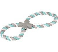 Flamingo JCHIEN Coton Jim Corde DE TIRAGE 8-Anneau Menthe/Blanc/Gris 37CM