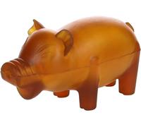 Flamingo Jouet Chien - Rubba Cochon Brun - extrêmement Flexible - 100% Caoutchouc Naturel - L 7,5 × l 16,5 × H 9 cm