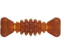 Flamingo Jouet Chien - Rubba os Brun - extrêmement Flexible - 100% Caoutchouc Naturel - L 14 × l 4,7 × H 4 cm