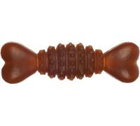 Flamingo Jouet Chien - Rubba os Brun - extrêmement Flexible - 100% Caoutchouc Naturel - L 20 × l 6 × H 6 cm
