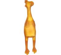 Flamingo Jouet Chien - Rubba Poulet Brun - extrêmement Flexible - 100% Caoutchouc Naturel - L 27 × l 6,3 × H 5,3 cm