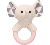Flamingo Jouet Chiot FABBO ÉLÉPHANT avec Anneau Blanc 12,5x9,5x17CM