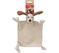 Flamingo Jouet Couverture + Chien Peluche Nezwa Beige - 26x6,3x30 cm - avec Bruit de Froissement - pour Chiens