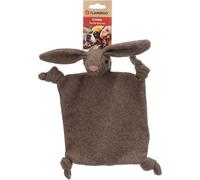Flamingo Jouet Couverture + Lapin Peluche Roneu Brun - 27x6x29 cm - avec Bruit de Froissement - pour Chiens