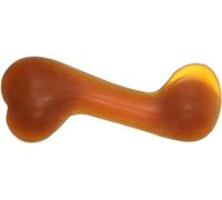 Flamingo - Jouet en Caoutchouc pour Chiens Labrador, Beagle, Bulldog et Yorkshire Terrier - Petit Os Rubba Marron, Résistant et Stimulant