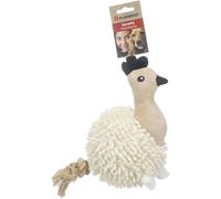 FLAMINGO Jouet FLUFA Poule Beige 14x24x23CM