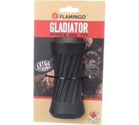 FLAMINGO Jouet Gladiator Cylindre À Snack Noir M 14x6,5x6,5CM