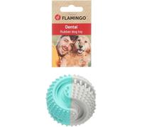 FLAMINGO Jouet GROWI Dental Balle Blanc/Vert DIAMÈTRE 8CM