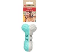 FLAMINGO Jouet GROWI Dental HALTÈRE Gris Clair/Vert 12,8x7,3x7,1CM