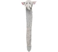 Flamingo Jouet Hida Éléphant Long Corps Gris - 86 cm - Peluche Douce - pour Chiens