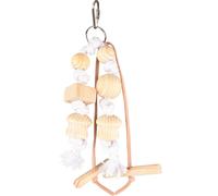 FLAMINGO-Jouet oiseau batonnets coloris bois en corde naturelle - 22 cm