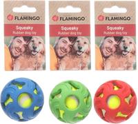 Flamingo Jouet Padda Balle pour Chien - Diamètre 6,3cm - Résistant, Coloré et Polyvalent - Idéal pour Jeux de Lancer et Mastication - Pas de Choix Possible