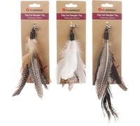 Flamingo Jouet pour Canne à pêche Suuz Plume - 29x9x7cm - avec Clochette de Chat et Plumes - Pas de Choix Possible