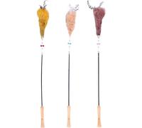 Flamingo Jouet pour Chat Canne à pêche Keira avec Jouet en Peluche - Plumes - Clochette - Longueur 45,5 cm - Aucun Choix de Couleur Possible