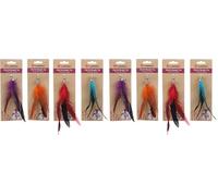 FLAMINGO Jouet pour Chat Canne à pêche Venz Accessoire pour Canne - Plumes - Clochette - 20,5 cm - Aucun Choix de Couleur Possible (Lot de 2)