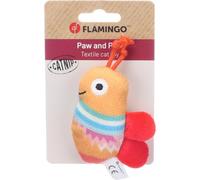 Flamingo Jouet pour Chat Nitz Abeille Orange - 7,3x3x8cm - Peluche Douce - Moelleux et Léger - pour Jeux Doux ou Siestes - Forme Amusante et Apaisante