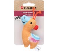 Flamingo Jouet pour Chat Nitz Girafe Orange - 7,5x2,3x9cm - Peluche Douce - Moelleux et Léger - pour Jeux Doux ou Siestes - Forme Amusante et Apaisante
