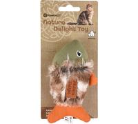 FLAMINGO-Jouet pour chat vert/orange Flamingo Natura Delight Poisson - 13 cm