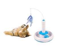 Flamingo Jouet pour Chat Plaque avec Plumes Et Balle , Neuf