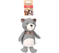 Flamingo Jouet pour Chien « Britta Raton Laveur Gris » - Idéal pour Labrador, Beagle, Bouledogue Français et Jack Russell, Amusant et Durable