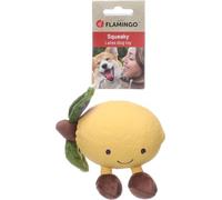 Flamingo Jouet pour Chien Citri Citron Jaune L - 12,5x14x7,5cm - Latex Souple avec Couineur | Résistant, Léger et Amusant pour Votre Chien !