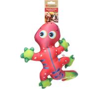 Flamingo Jouet pour Chien Clora Lézard Rose - 26,5x35,5x6,4cm - Peluche Douce et Souple en Textile | Forme Allongée, Léger et Adapté à Toutes Tailles de Chiens