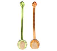 Flamingo Jouet pour Chien Corde de Tirage Juru Avec Balle 33x7cm Couleur Neon