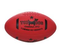 Flamingo Jouet pour Chien Downa Rugby Rouge Avec Couineur, 15,3 CM, Latex ,