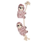 Flamingo Jouet pour Chien Faultiere Avec Câble 8x5.5x40cm Vieux Rose Couineur