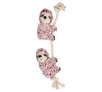 Flamingo Jouet pour Chien Faultiere Avec Câble 8x5.5x40cm Vieux Rose Couineur
