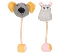 Flamingo Jouet pour Chien Felsy Souris & Hippopotame Avec Câble Chiots 20x9x35