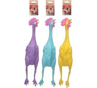 Flamingo Jouet pour Chien Freckles Poule L - 48,5x10x8,5 - Jouet Sonore en Caoutchouc TPR - Résistant et Amusant - pour Petits et Moyens Chiens - Plusieurs Couleurs, Pas de Choix Possible
