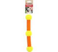 Flamingo Jouet pour Chien Lipa TPU bâton avec 3 balles S Jaune/Orange - 28x4,9x4,9cm - Flottant