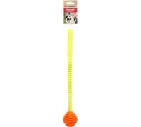 Flamingo Jouet pour Chien Lipa TPU Corde à Tirer avec Balle Jaune/Orange - 40x6,5x6,5cm - Flottant