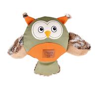 Flamingo Jouet pour Chien Natura Delight Chouette Mix 31x24cm Qui Grince Canevas