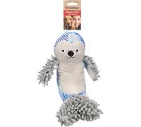 Flamingo Jouet pour Chien Ottra Phoque Gris | 20x28x19cm | Peluche Douce avec Couineur - Stimulant et Réconfortant pour Petits Chiens