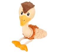 Flamingo Jouet pour Chien Peluche Oiseau 10x35 CM Knister Qui Grince Coton