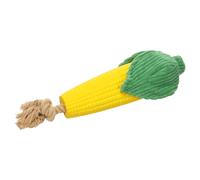 Flamingo Jouet pour Chien Seezo Maïs Jaune Avec Câble 33x9x9cm Pouët-pouët Latex