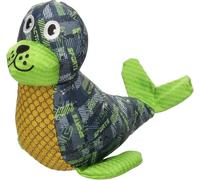 Flamingo Jouet pour Chien Siwi Phoque Vert - Peluche Douce avec Bruit - 14,5x28x18,5cm - Jouet Sonore, idéal pour Petits et Moyens Chiens - Compagnon de Jeu et de Sieste