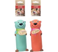 Flamingo Jouet pour Chien Sjaru Ours - 8,1x6,7x19cm - Peluche Ultra Douce avec Couineur | Doudou Réconfortant pour Chiots et Petits Chiens - Pas de Choix Possible