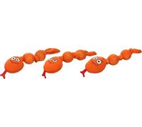 Flamingo Jouet pour Chien Snala Serpent Emoji Orange S - 47x10,5x7cm - Peluche en Textile Souple | pour Jeu, Câlin et Réconfort - Amusant, Doux et Adapté à Toutes Tailles - Pas de Choix Possible