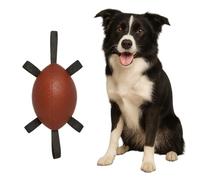 Flamingo Jouet pour Chien Towo Rugby avec Rubans 21cm Cognac - Flottant